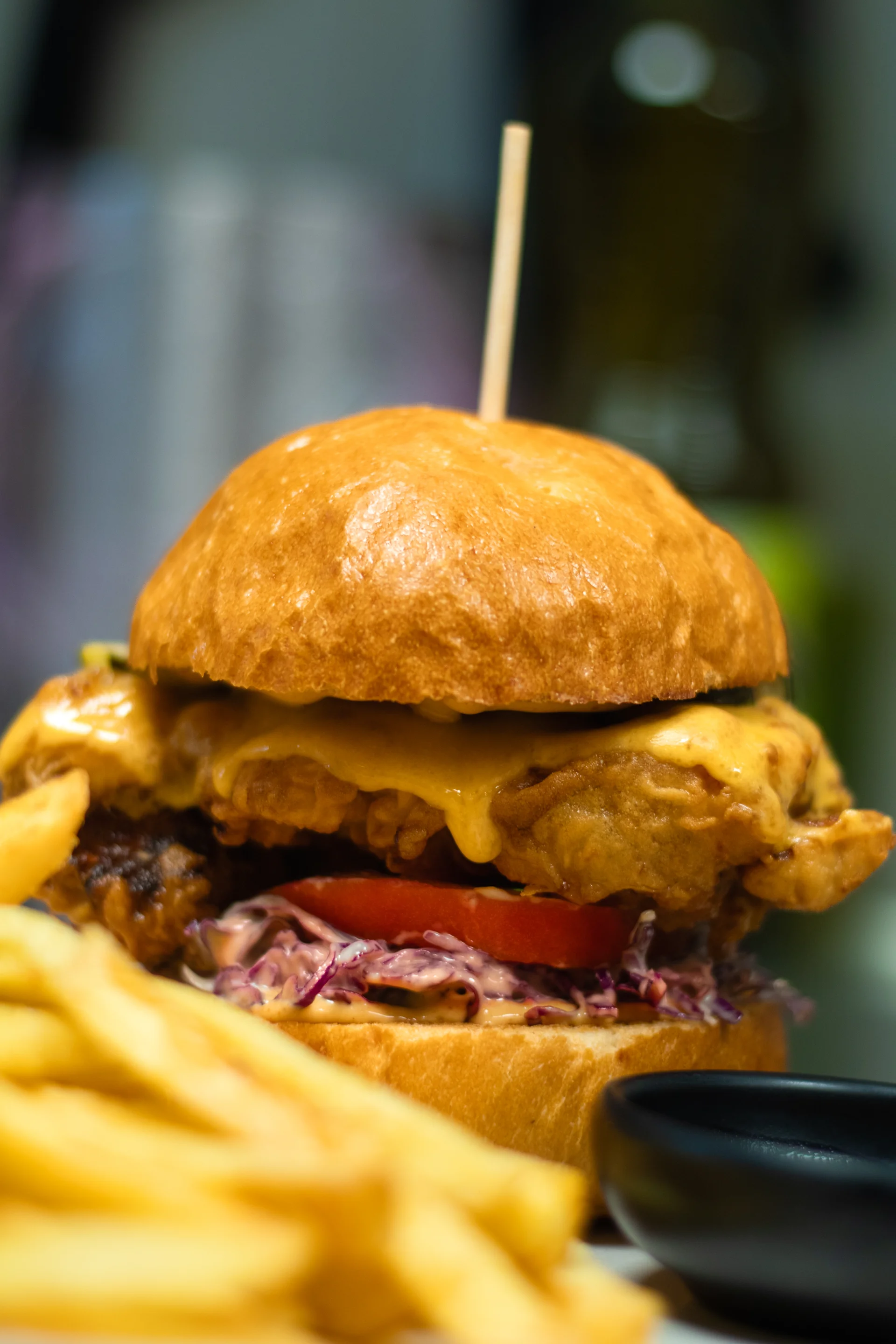 Crispy Chicken Cheese Burger